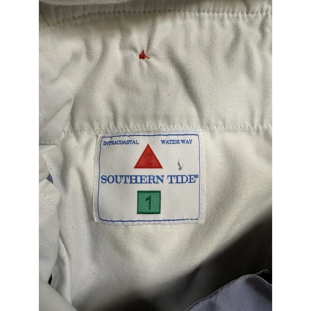 Southern Tide Mens The Skipjack Chino Shorts Light Blue Pima Cotton Modal 34